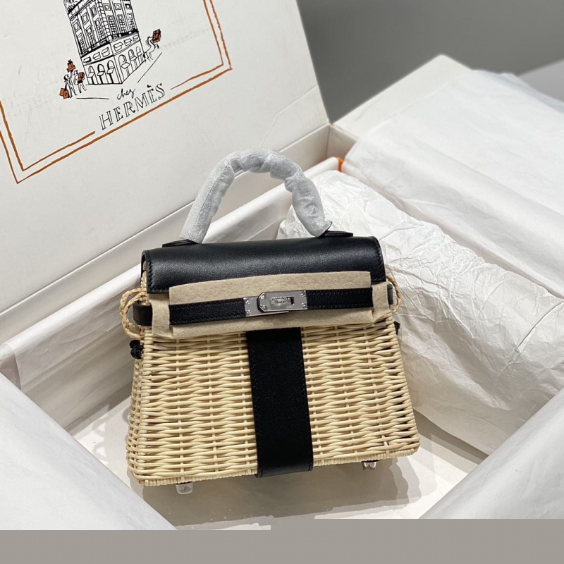H**mes top handle bags